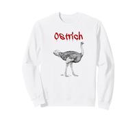 Autruche (Graphique d'illustration Vintage) Sweatshirt