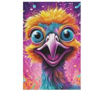 Autruche Puzzles en Bois Adultes Et Adolescents 1000 Pieces EnfFourmis Puzzle Décoration Mur Moderne Art Jouets Cadeau IntéressFourmis 78×53cm