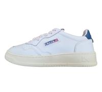 AUTRY AULM LL29 Baskets en cuir blanc et bleu cyan
