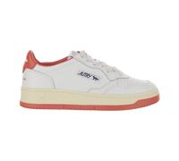 Autry - Baskets Basse en Cuir Blanc - Femme - Chaussures - Rouge - Taille: 38 EU