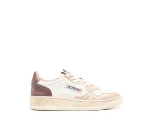 Autry - Baskets Blanches avec Application de Logo - Femme - Chaussures - Beige - Taille: 39 EU