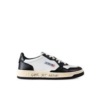 Autry - Baskets Blanches Design Bicolore Perforé - Homme - Chaussures - Noir - Taille: 46 EU