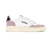 Autry - Baskets en cuir blanc avec daim rose - Homme - Chaussures - Blanc - Taille: 40 EU