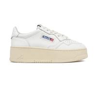 Autry - Baskets Plateforme Basse en Cuir Blanc - Femme - Chaussures - Blanc - Taille: 39 EU