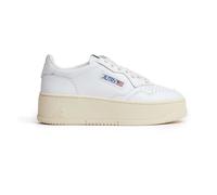 Autry - Baskets Plateforme en Cuir Blanc - Femme - Chaussures - Blanc - Taille: 41 EU