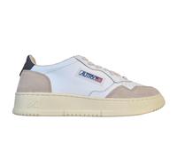AUTRY Chaussures Baskets Unisexe En Cuir Et Daim LS21 Blanc Noir Beige