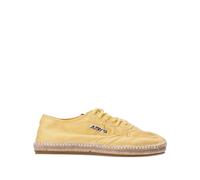 Autry - Chaussures Plates Jaune en Soie & Nylon - Femme - Chaussures - Jaune - Taille: 38 EU