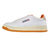 AUTRY Chaussures Sneakers Homme en Cuir AULM VS02 Blanc Orange, Blanc et orange., 37 EU