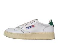 AUTRY Chaussures Sneakers unisexe en cuir blanc AULM LL15, Blanc et vert., 43 EU