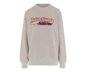 Autry, Femme, Sweatshirts et sweats à capuche, Gris, Taille: 42 FR SweaT-shirt en Coton Gris avec Logo