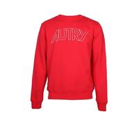 Autry, Homme, Sweatshirts et sweats à capuche, Rouge, Taille: S Cotton SweaT-shirt