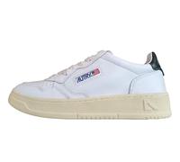 AUTRY Medalist Chaussures Baskets Homme en Cuir LL47 Blanc et Vert Montagne, Blanc et vert., 44 EU