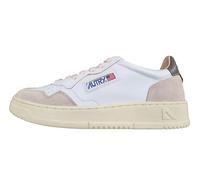 AUTRY Medalist Chaussures Sneakers en cuir et daim AULM LS01 Blanc et Morel, Blanc et marron., 36 EU
