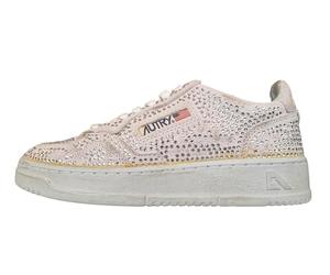 AUTRY Medalist Crystal Bloom Chaussures pour femme en daim et strass AULW NA01 Ice