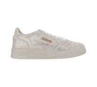 AUTRY Medalist Crystal Bloom Chaussures pour femme en daim et strass AULW NA01 Ice, Blanc glacé., 38, Baskets