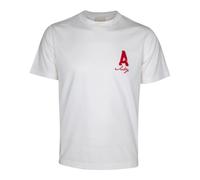 Autry - T-shirt Heritage en Coton Effet Usé - Femme - Tops - Blanc - Taille: 38 FR