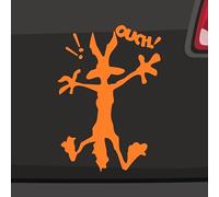 Autsch Koyote Autocollants 6 tailles 21 couleurs - Ouch Cartoon Comic Drôle Bip-Bip