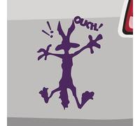 Autsch Koyote Autocollants 6 tailles 21 couleurs - Ouch Cartoon Comic Drôle Bip-Bip