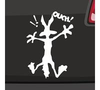 Autsch Koyote Autocollants 6 tailles 21 couleurs - Ouch Cartoon Comic Drôle Bip-Bip