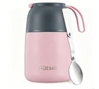 Autsel Boîte Alimentaire Isotherme 500ml avec Sac à Lunch, Boîte Isotherme Repas Chaud avec Cuillère, Thermo Alimentaire Chaud sans BPA, pour Ecole, Bureau, Camping