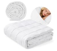 Autsel Couverture Lestée Adulte 155x220cm 7kg - Couette Lestée Relaxante & Calmante Weighted Blanket - Couverture Pondérée Perles de Verre Hypoallergéniques