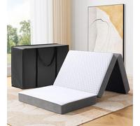 Autsel Matelas Pliable 80x195x15cm Extra épaisse, Matelas d'invité Pliant en Mousse, Lavable Matelas Camping Matelas de Sol pour Adultes