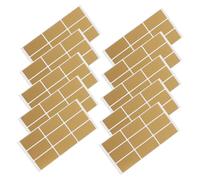 AUTSUPPL 10 feuilles Autocollants à Gratter Rectangulaires Étiquettes Autocollantes DIY pour Jeux Tombola et Événements Revêtement Protecteur Transparent Adhésif Grattable Or pour Fêtes