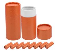 AUTSUPPL 10 pièces Boîtes de Rangement Multipurpose Papier Kraft Lot de Tubes Cylindriques pour Flacons Huile Essentielle Étuis Portables et Durables pour Thé et Cosmétiques
