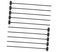 AUTSUPPL 10 pièces Boutons sans Couture Noirs Boutons sans Aiguille pour Manteaux Chemises et Robes Remplacement Rapide pour Vêtements Jean et Pantalons