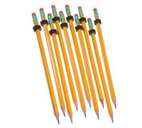 AUTSUPPL 10 Pièces Crayons Filetés Anti-stress avec Écrou Coulissant Lot de Crayons Bois Ergonomiques pour Écriture et Dessin Sensoriel Portable pour Garçon Fille à École Bureau et Maison