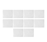 AUTSUPPL 10 Pièces Moules à Masques Réutilisables en Pvc Assiettes de Masques Soi-même Forme Visage Simples et Sûrs aux Algues Usage Maison