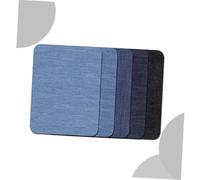 AUTSUPPL 10 pièces Patchs Thermocollants Denim Rectangulaires Grand Format pour Réparation et Décoration Jean Vêtements DIY Facile à Repasser Couleur Aléatoire Couleur Aléatoire
