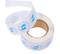 AUTSUPPL 1000 pièces Autocollants décoratifs pour cadeaux shower étiquettes autocollantes remerciement adhésifs résistants et auto-adhésifs pour fête décorations bleues petites marques de