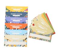 AUTSUPPL 12 ensembles Portable Budget Envelopes With Budget Sheets For Cash Tracking Lightweight Business Binder Supplies Compact Organizer For Expense Management