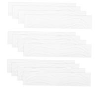 AUTSUPPL 12 feuilles Pochoirs Sourcils Autocollants Bande Adhésive pour Maquillage Tatouage Forme Sourcils Kit Pratique et Confortable pour Voyage et Usage Quotidien