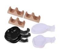 AUTSUPPL 12 pièces Calligraphie Chinoise avec Plat à Encre Plastique et Support Bois pour Pinceaux et Stylos Accessoires Multifonctions pour Débutants et Amateurs de Culture Chinoise