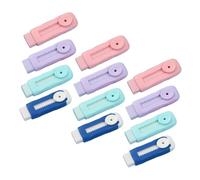 AUTSUPPL 12 Pièces Lot de Gommes Rétractables Coulissantes Extensibles avec Manche Plastique Gomme Push-pull Souple et Pratique pour Garçon Fille Étudiants Bureau Fournitures Scolaires