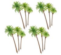 AUTSUPPL 12 pièces Miniature Palmier Décoratif Lot de Modèle Arbre Tropical Réaliste pour Maquette et Paysage Décoration de Scène Miniature Légère et Détaillée