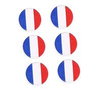 AUTSUPPL 12 pièces Patch Drapeau Rond Autocollant Vêtement à Coudre Réparation et Décoration pour Jeans Sacs Chapeaux DIY Accessoires Mode