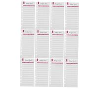 AUTSUPPL 12 pièces Recharge Budget Rouges Inserts Planificateur pour Classeur Feuilles Budget Bureau pour Organisation Finances Personnelles et Professionnelles