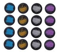 AUTSUPPL 16 boîtes Fil Métallique Décoratif pour Ongles Boîtes Fils Colorés Or Argent Bleu pour Nail Art Accessoires Manucure pour Création Ongles Élégants et Brillants