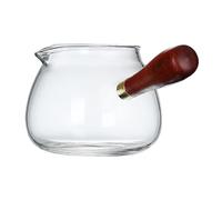AUTSUPPL 1pièce Distributeur de Thé Verre Borosilicate Transparent Résistant Chaleur avec Poignée Antibrûlure pour Service de Thé Public Accessoire Pratique et Élégant