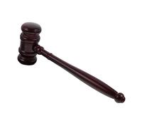 AUTSUPPL 1Pièce Marteau de Juge Bois pour Enchères et Jeux de Rôle Accessoire de Costume et Pratique pour Adultes