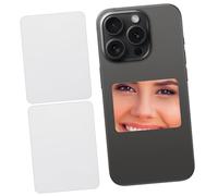 AUTSUPPL 2 pièces Autocollant Miroir Téléphone Autocollant Acrylique Miroir Adhésif pour Coque Smartphone Maquillage Pratique