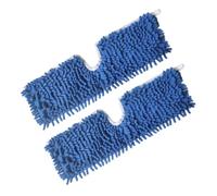 AUTSUPPL 2 pièces Chenille Mop Pads Réutilisables Lavables pour Sols Durs Accessoires de Balai Microfibre Absorbants pour Ménage Bureau et Hôtel