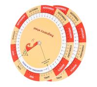 AUTSUPPL 2 pièces Disque de Grossesse Coloré avec Poster de Suivi Du Développement Fœtal pour Femmes Enceintes Guide Complet de Grossesse et Support Pratique