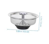 AUTSUPPL 2 pièces Filtre Évier Cuisine Inox avec Bouchon Crépine Drainage Évier Protection Drain Simple à Installer pour Usage Domestique et Salle à Manger
