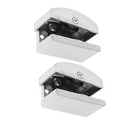 AUTSUPPL 2 pièces Guide de Porte de Verre Butée Réglable Anti-balancement pour Porte Coulissante Accessoire pour Salle de Bain et Cuisine Maintien et Design Minimaliste
