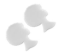 AUTSUPPL 2 pièces Moule Silicone Tête Femme DIY pour Décoration Bureau Moulage Ornement Artisanal Sûr et Pratique