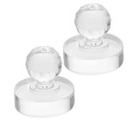 AUTSUPPL 2 Pièces Moulin Manuel de Broyage pour Peinture à Huile et Acrylique Transparent Petit pour Mélange de Pigments Outil Artiste pour Aquarelle et DIY